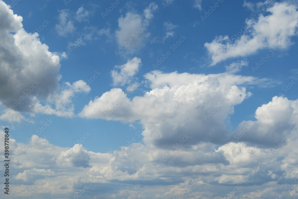 Beautiful blue sky with clouds Beautiful blue sky with clouds