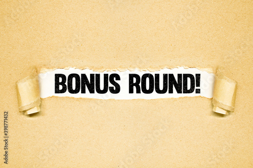 Bonus round, Torn paper revealing words, Idea for exam bonus points, Header for presentation, Spelling test, last round deal