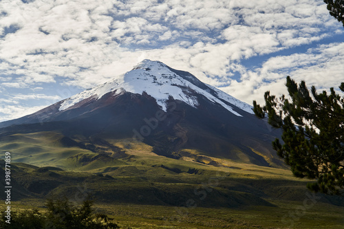 Cotopaxi is an active volcano in the Andes Mountains, in the Latacunga canton of Cotopaxi Province, south of Quito. Second highest summit in Ecuador and one of the world's highest volcanoes