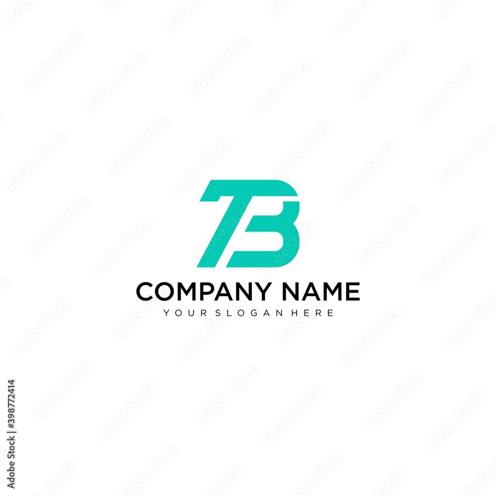 alphabet letters monogram icon logo BT or TB alphabet letters monogram icon logo BT or TB