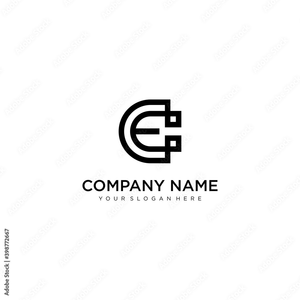 Initial CE Letter Logo Design Vector Template. Monogram and Creative Alphabet CE Letters icon Illustration. Initial CE Letter Logo Design Vector Template. Monogram and Creative Alphabet CE Letters icon Illustration.