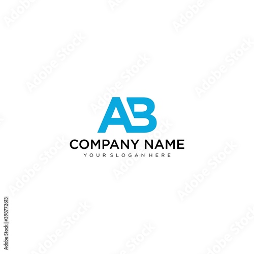 Initial AB Letter Logo Design Vector Template. Monogram and Creative Alphabet AB Letters icon Illustration.