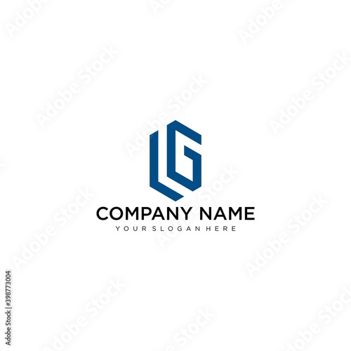Letter LG line logo design. Linear creative minimal monochrome monogram symbol. Universal elegant vector sign design. Premium business logotype. Graphic alphabet symbol for corporate business identity
