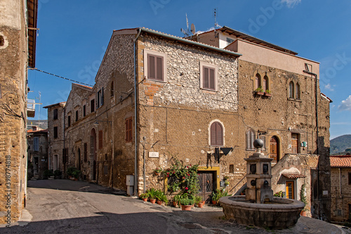 Fotobehang Altstadt von Cori in Latium in Italien