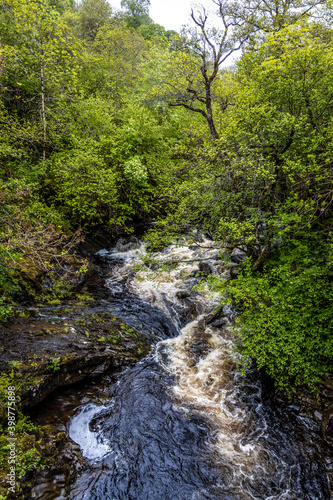 Falls of Divach, a waterfall of Scotland near Urquhart Bay, half way along the northern shore of Loch Ness photo