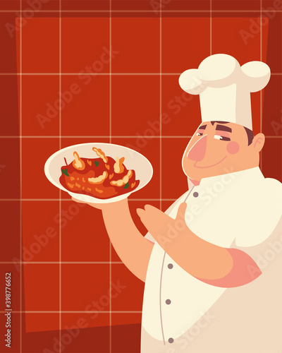 chef serving food worker professional restaurant