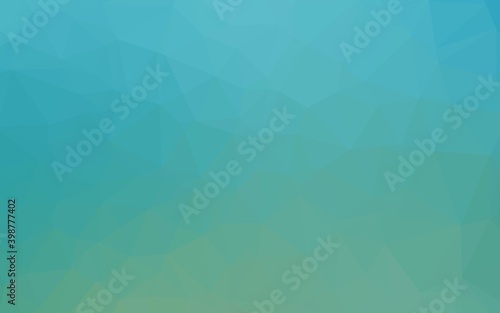 Light BLUE vector triangle mosaic texture. Brand new colorful illustration in with gradient. Triangular pattern for your business design.