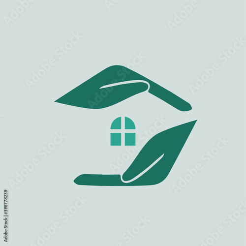 hands hold the house