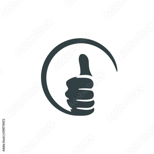 thumb up sign flat icon