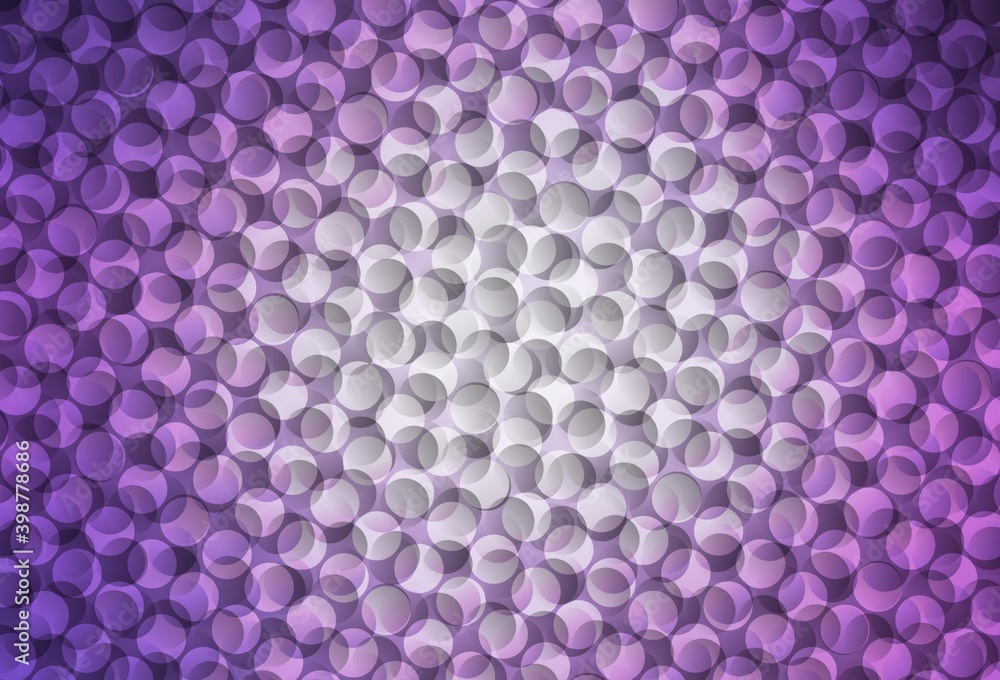 Light Purple vector template with circles. Light Purple vector template with circles.