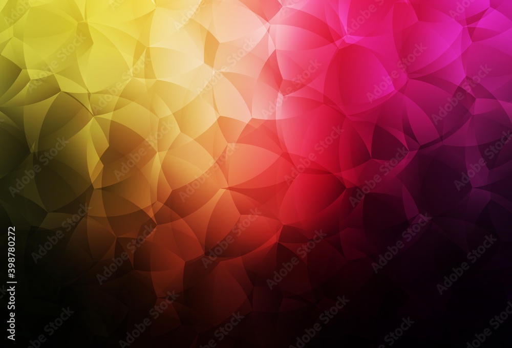 Dark Pink, Yellow vector backdrop with memphis shapes. Dark Pink, Yellow vector backdrop with memphis shapes.