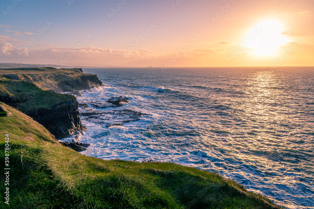 Sunset on the Northern Coast of Ireland