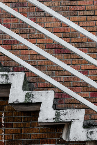 Stairs on a Brick Wall