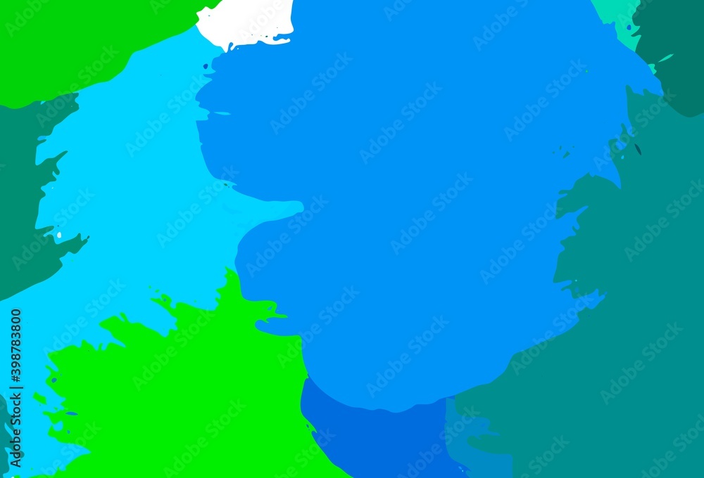 Light Blue, Green vector backdrop with memphis shapes. Light Blue, Green vector backdrop with memphis shapes.