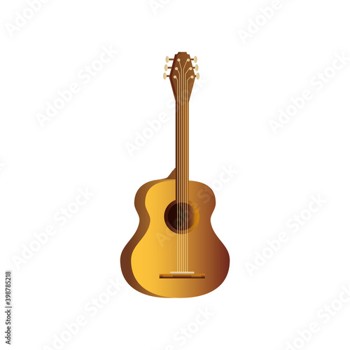 acoustic guitar string musical instrument detailed icon