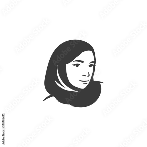 Muslim arabic islam woman in hijab and abaya portrait