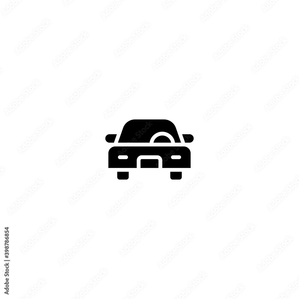 Car vector icon. Car vector icon. Isolated simple front car logo illustration. Transportation symbol. Trendy Flat style for graphic design, Web site, UI. EPS10. Vector illustration