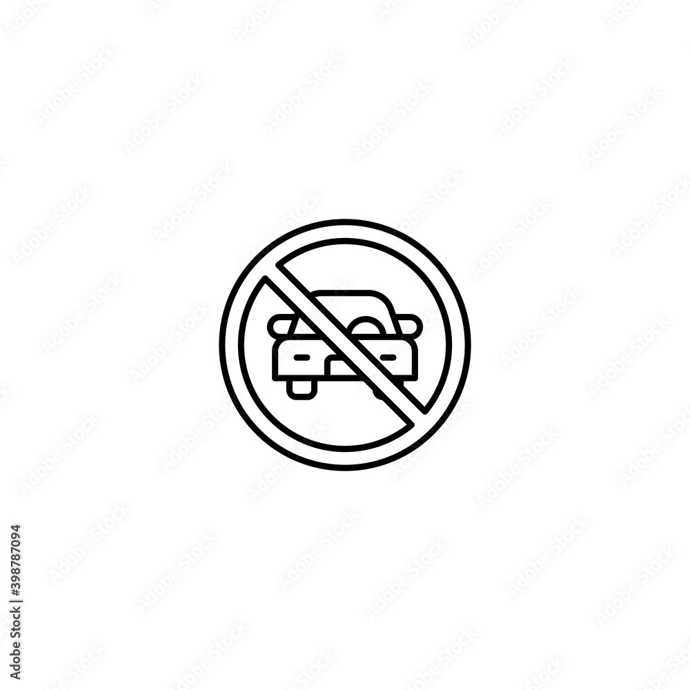 No Parking sign icon vector isolated. No car no parking vector icon. Prohibition sign. Trendy Flat style for graphic design, Web site, UI. EPS10. Vector illustration No Parking sign icon vector isolated. No car no parking vector icon. Prohibition sign. Trendy Flat style for graphic design, Web site, UI. EPS10. Vector illustration