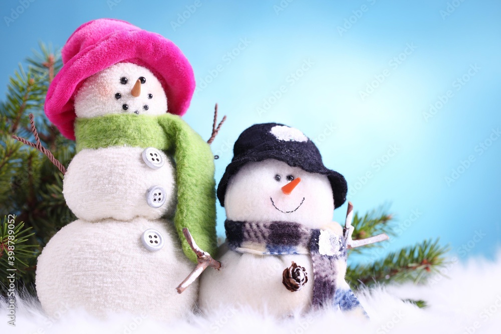 snowman on the snow snowman on the snow