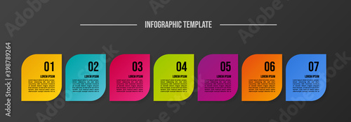 Colourful infographic template. Chart. Vector