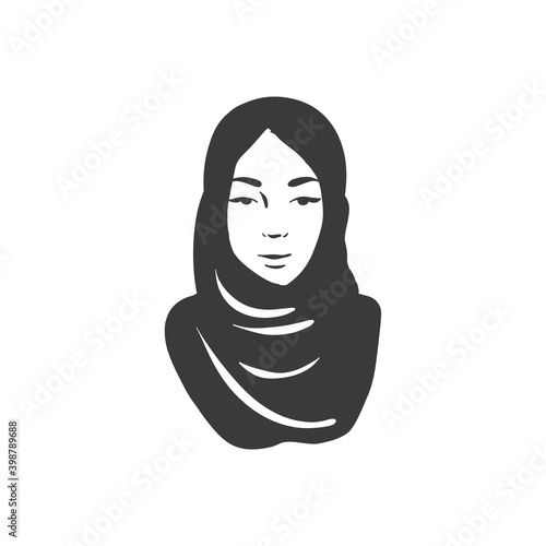 Muslim arabic islam woman in hijab and abaya portrait