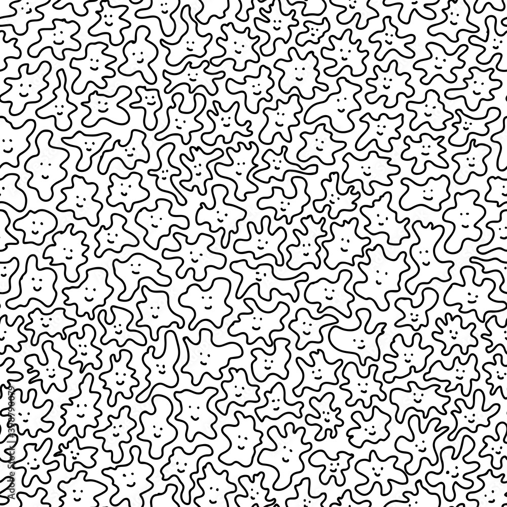 Seamless pattern of abstract blots Seamless pattern of abstract blots