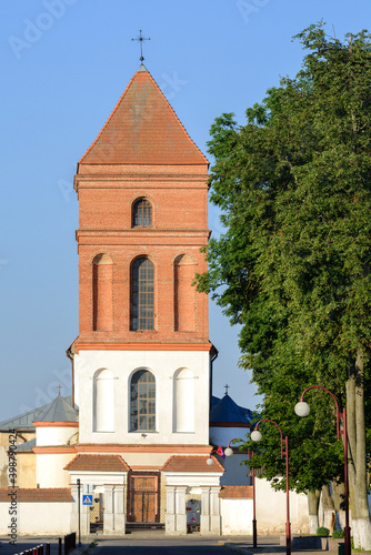 Towers of Mir Castle in the village of Mir. Belarus.