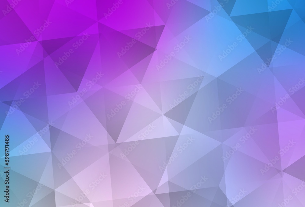 Light Pink, Blue vector shining triangular background. Light Pink, Blue vector shining triangular background.