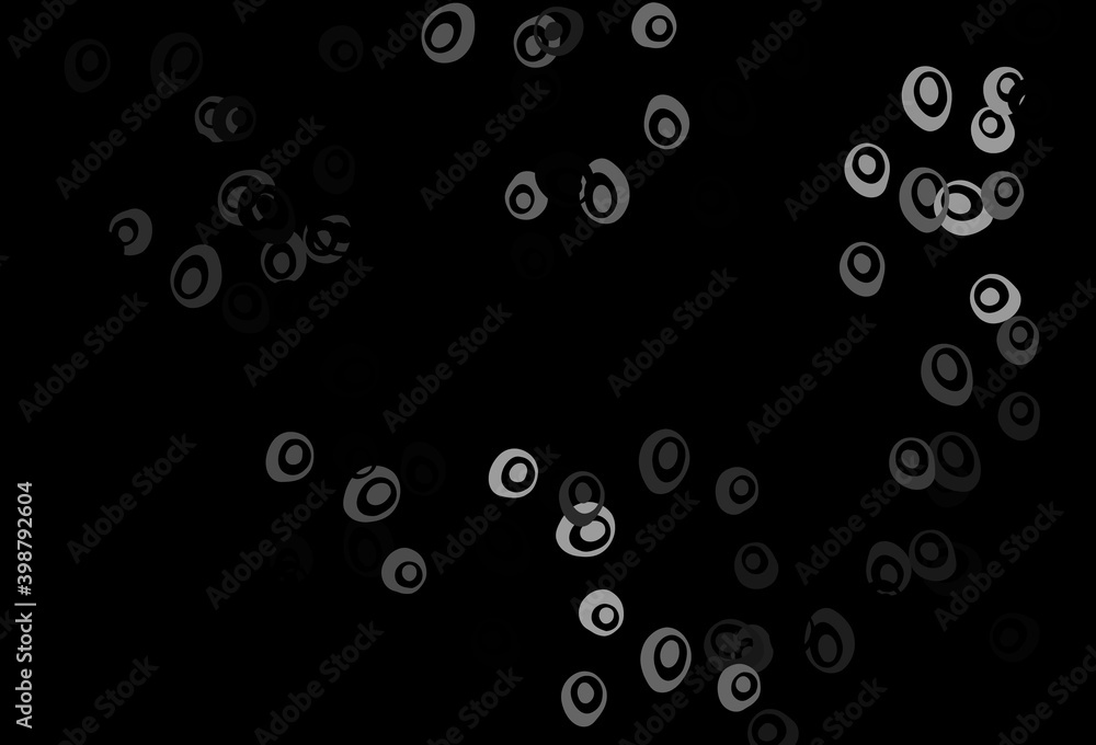 Dark Silver, Gray vector backdrop with dots. Dark Silver, Gray vector backdrop with dots.