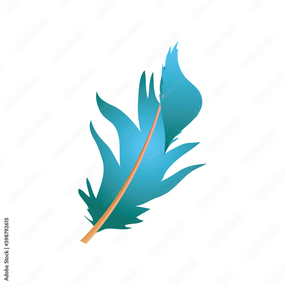 blue feather messy decoration icon blue feather messy decoration icon