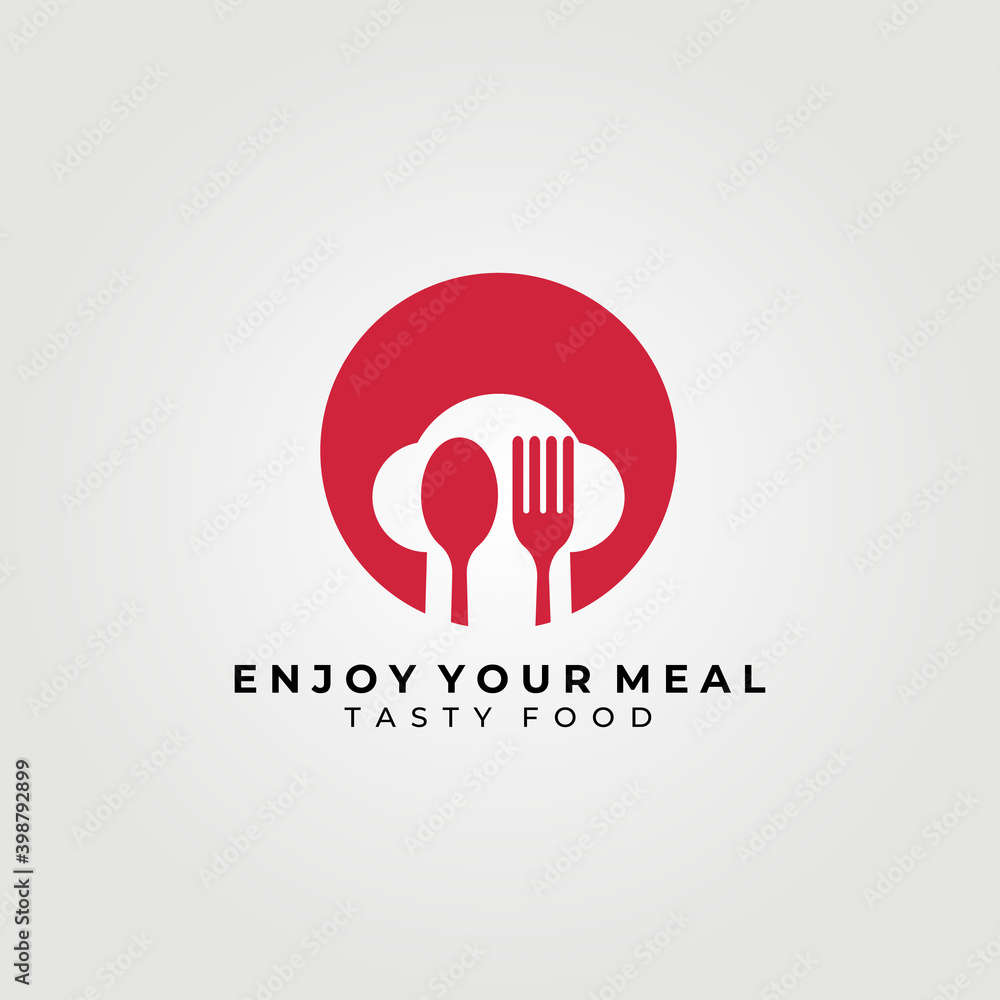 simple restaurant logo, memorable symbol, chef icon, modern and trendy logo vector illustration design simple restaurant logo, memorable symbol, chef icon, modern and trendy logo vector illustration design