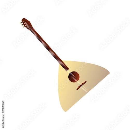 balalaika string musical instrument detailed icon