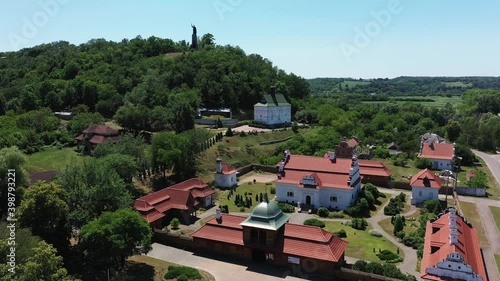 The Chigirin city - the hetman's residence aerial view. photo