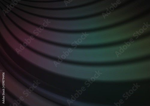Dark Black vector abstract blurred pattern. Colorful abstract illustration with gradient. Brand new style for your business design.