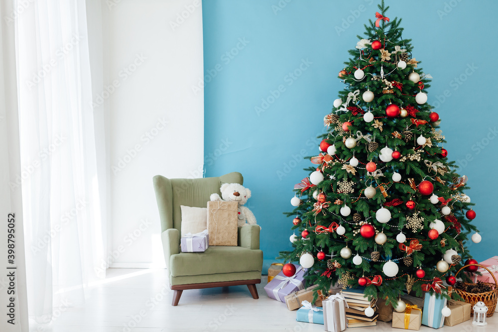Christmas tree decor garlands New Year's Eve holiday Christmas tree decor garlands New Year's Eve holiday