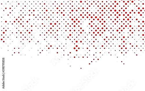 Light Red vector backdrop with dots. Abstract illustration with colored bubbles in nature style. Pattern for ads  booklets.