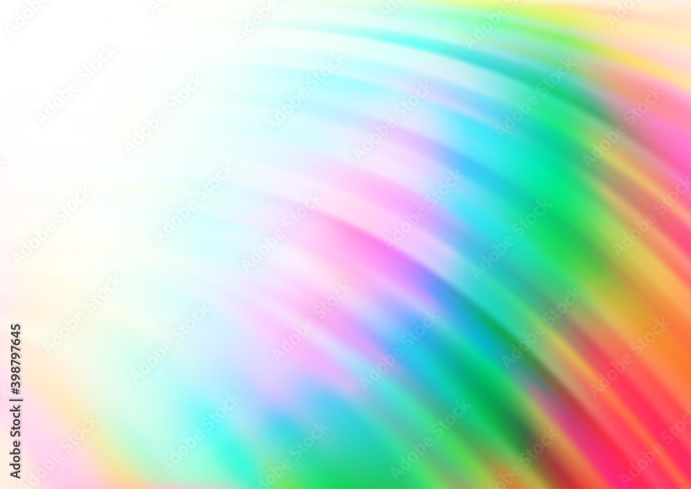 Obraz premium Light Multicolor, Rainbow vector background with lamp shapes. Creative geometric illustration in marble style with gradient. New composition for your brand book.