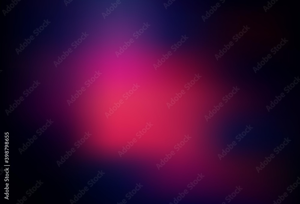 Fototapeta premium Dark Pink vector blurred template.
