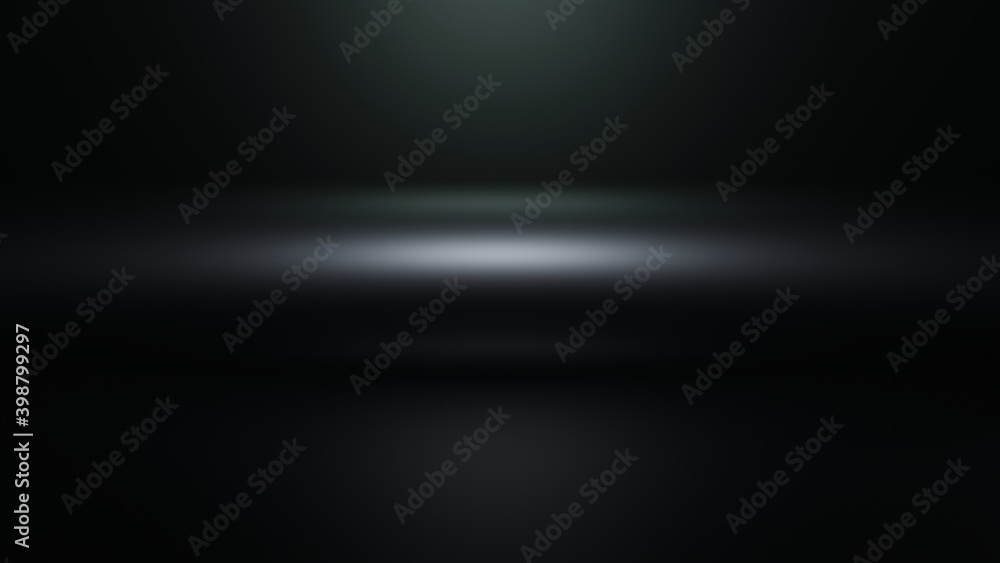 illustration of a dark background with top Lightning . 3d rendering