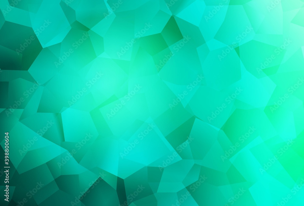 Light Green vector template with chaotic shapes. Light Green vector template with chaotic shapes.