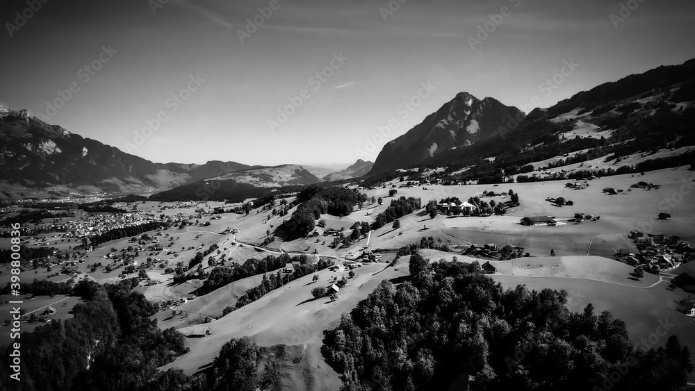 Fototapeta premium Woderful nature of Switzerland from above - travel photography
