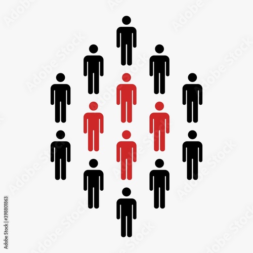 group of people illustration vector,man icon.