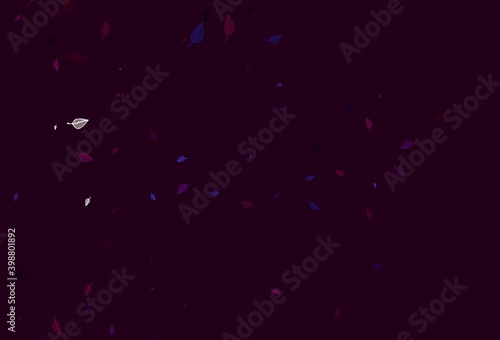 Light Purple vector doodle background.