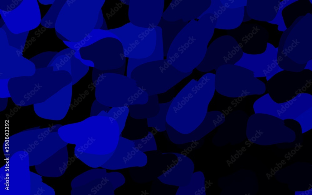 Obraz premium Dark BLUE vector texture with abstract forms.