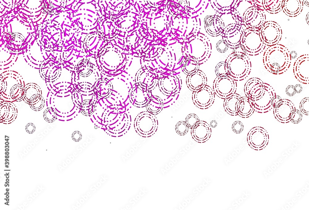 Light Purple, Pink vector texture with disks. Light Purple, Pink vector texture with disks.