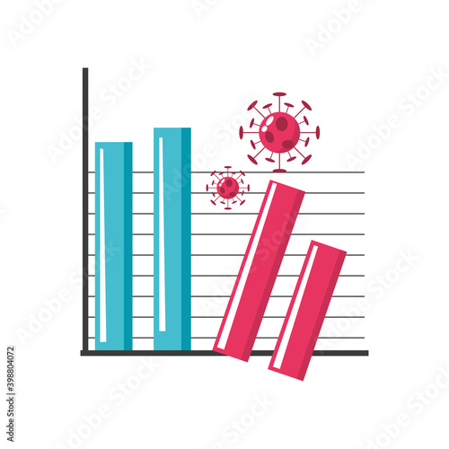business chart down crisis after coronavirus covid 19