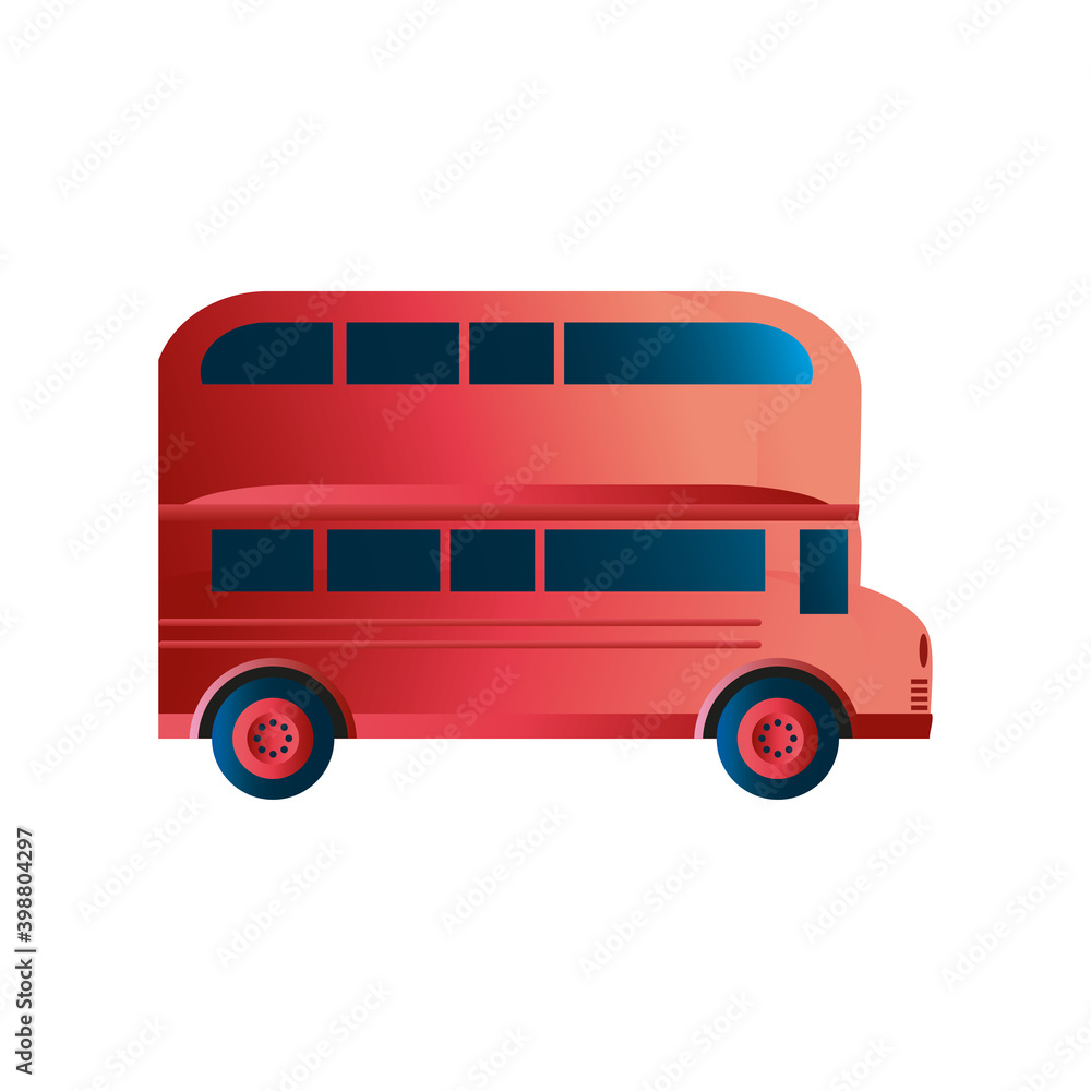 travel red traditional london bus double decker icon image white background travel red traditional london bus double decker icon image white background
