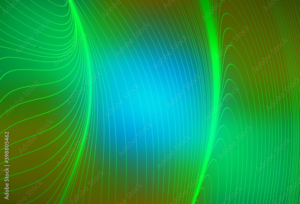 Light Blue, Yellow vector background with wry lines. Light Blue, Yellow vector background with wry lines.