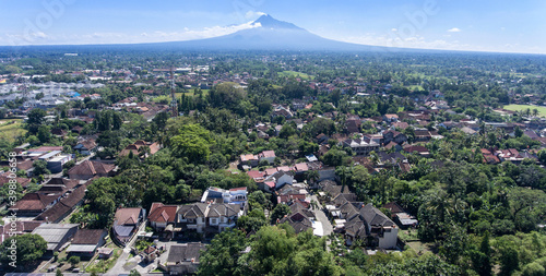 Panorama of Mount Merapi photo