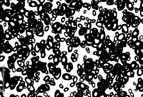 Black and white vector texture with disks.